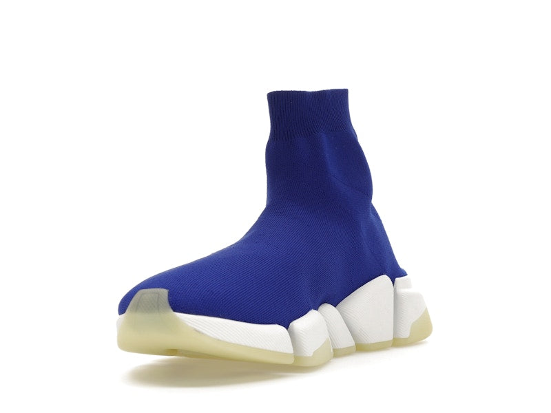 Balenciaga Speed 2.0 Recycled Knit Blue Glow