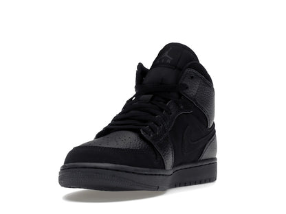 Jordan 1 Mid Black Dark Smoke Grey