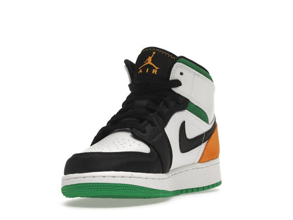 Jordan 1 Mid SE White Laser Orange Lucky Green (GS)