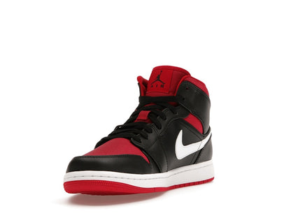 Jordan 1 Mid Black Gym Red White