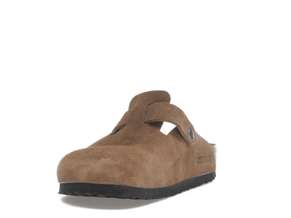 Birkenstock Boston Soft Footbed Suede Dark Tea Tonal
