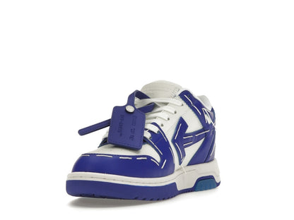 OFF-WHITE Out Of Office Sartorial Stitching White Dark Blue (Women's)