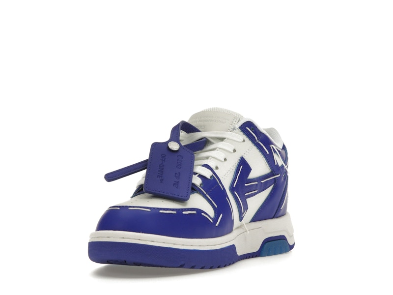 OFF-WHITE Out Of Office Sartorial Stitching White Dark Blue (Women's)
