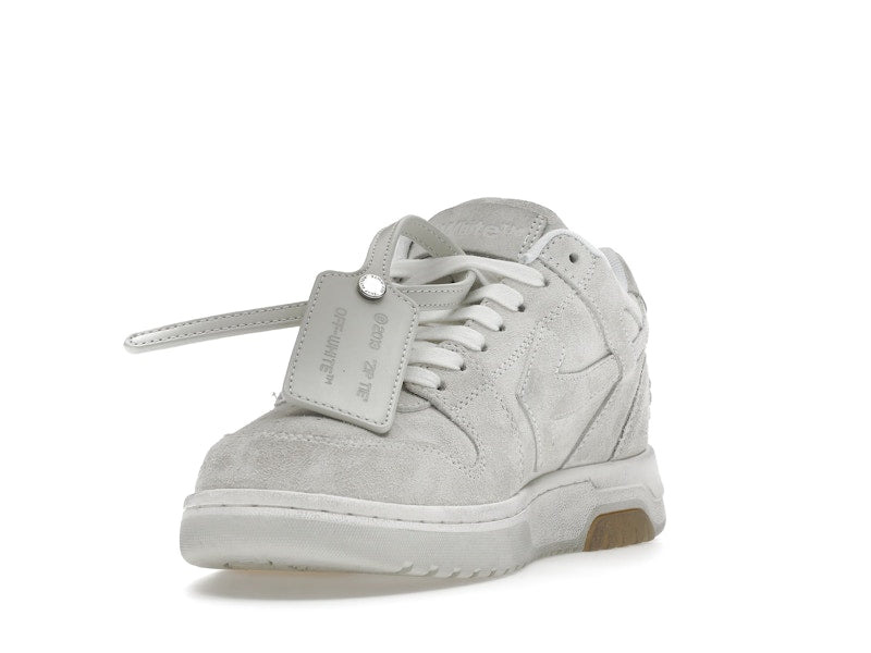OFF-WHITE Out Of Office OOO Low Tops Vintage Suede Destressed White