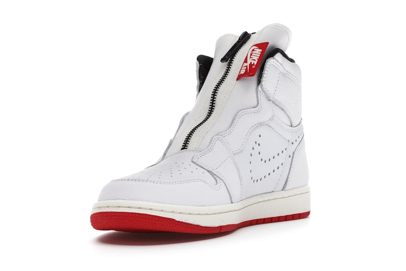 Jordan 1 Retro High Zip White University Red