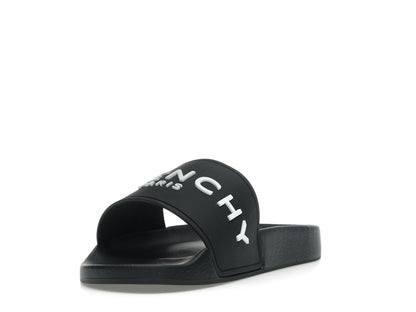 Givenchy Paris Slide Sandals Black