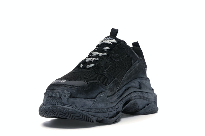 Balenciaga Triple S Triple Black (2018 Reissue) (Pre-Distressed)