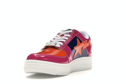 A Bathing Ape Bape Sta Low Color Block Pink Orange Navy