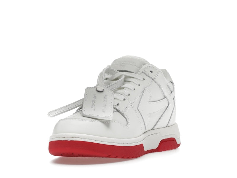 OFF-WHITE Out Of Office "OOO" Low Tops For Walking White White Red SS22