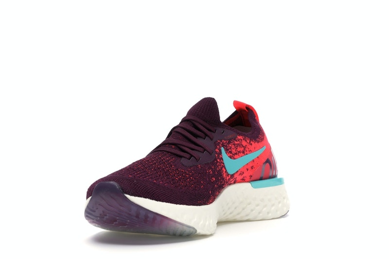 Nike Epic React Flyknit Bordeaux Hyper Jade (Women's)