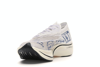 Nike ZoomX Vaporfly Next% Blue Ribbon Sports White