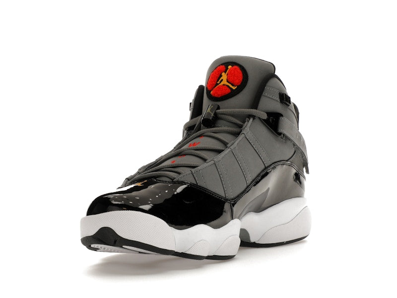 Jordan 6 Rings Smoke Grey Black Red Gold