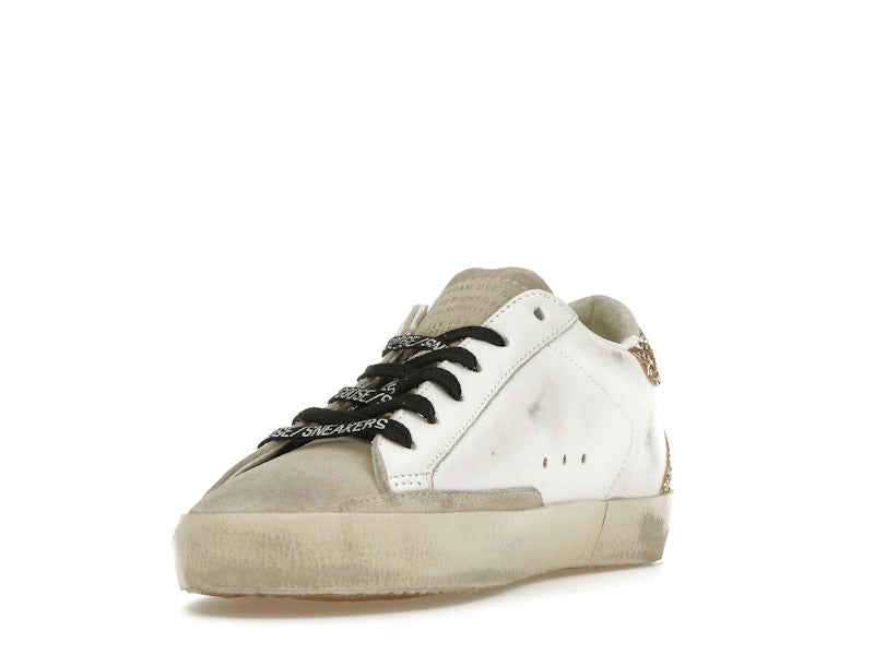 Golden Goose Super-Star White Silver Gold Glitter (Women's)