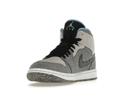 Jordan 1 Mid Crater Grey University Blue