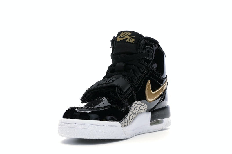 Jordan Legacy 312 Black Gold Patent (GS)