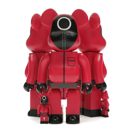 Bearbrick x Squid Game Guard (Circle/Triangle/Square) 100% & 400% Set of 3