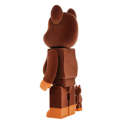 Bearbrick x Bape Baby Milo Flocky Ver. 100% & 400% Set