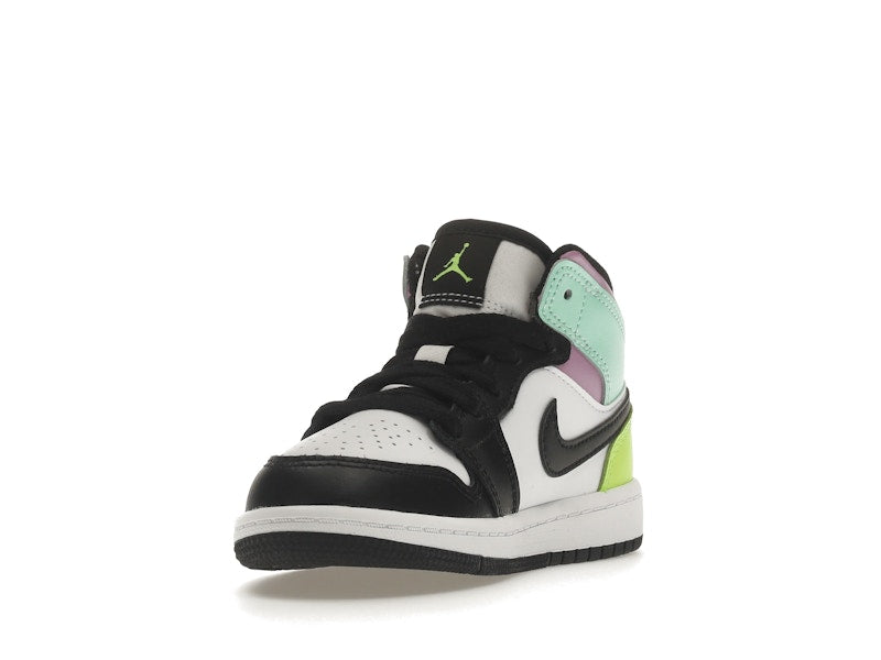 Jordan 1 Mid Pastel Black Toe (PS)