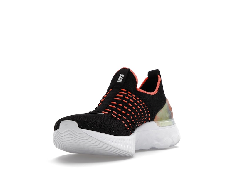 Nike React Phantom Run Flyknit Premium Black Bright Mango (Women's)