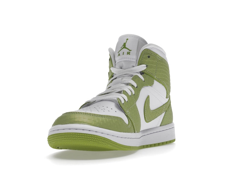 Jordan 1 Mid Green Python (Women's)