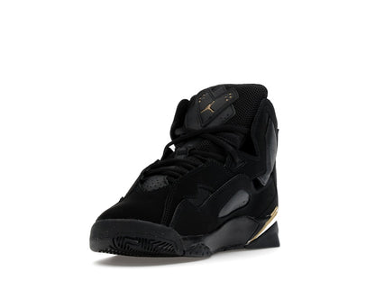 Jordan True Flight Black Metallic Gold White (GS)