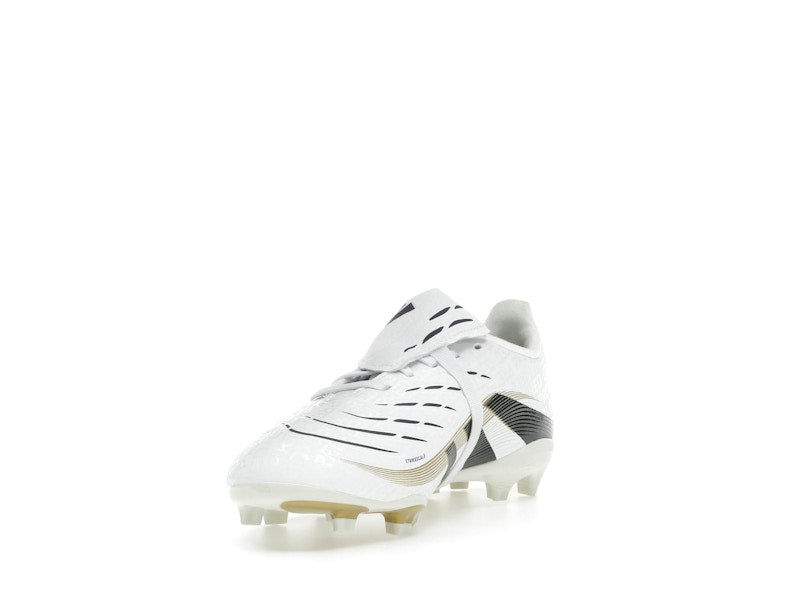 adidas Predator League Fold-Over Tongue FG/MG Cloud White Core Black Gold Metallic (GS)