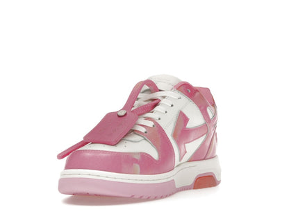 OFF-WHITE Out Of Office OOO "For Walking" Low Tops Pink Tie Dye