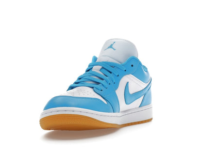 Jordan 1 Low White Gum Light Brown Dark Powder Blue (Women's)