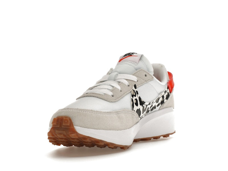 Nike Waffle Debut White Team Orange Leopard (Women's)