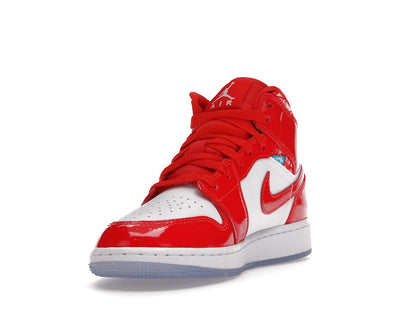Jordan 1 Mid Barcelona Sweater Red Patent (GS)