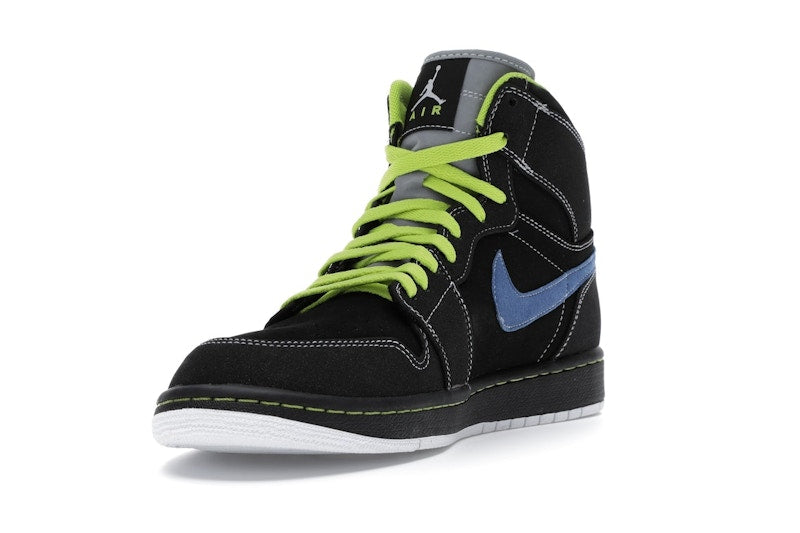 Jordan 1 Retro High Black Cyber Blue Sapphire