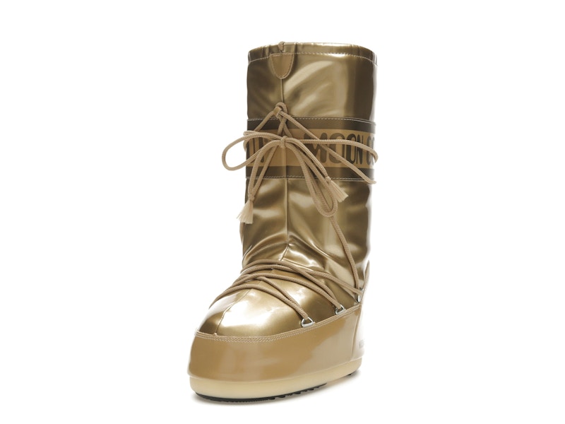 Moon Boot Icon Vinile Boot Metallic Gold