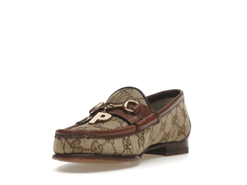 Palace x Gucci GG-P Canvas Horsebit P Charm Beige