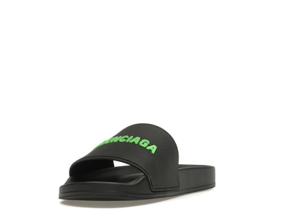 Balenciaga Pool Slide Black Fluo Green (Women's)