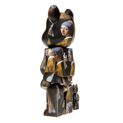 Bearbrick Johannes Vermeer (Girl with a Pearl Earring) 100% & 400% Set