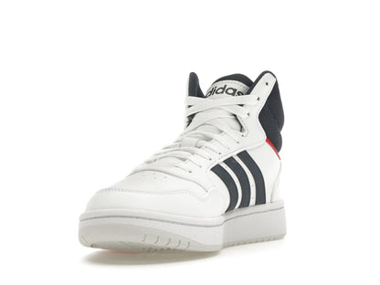 adidas Hoops 3.0 White Navy Red
