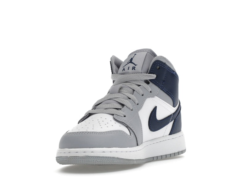 Jordan 1 Mid Wolf Grey Midnight Navy (GS)