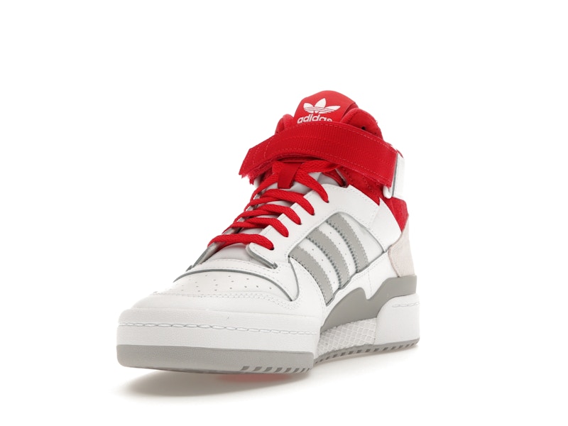 adidas Forum Mid White Red Grey