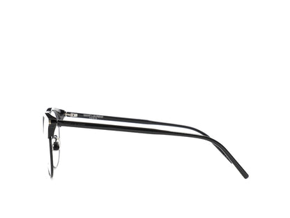 Saint Laurent Round-Frame Acetate Optical Frames Black Black Transparent (SL233F-30002729-001)