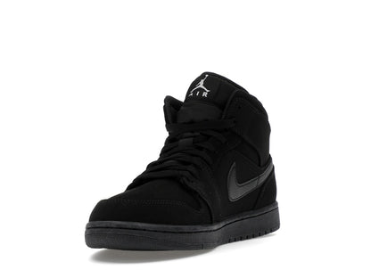 Jordan 1 Mid Black Black White