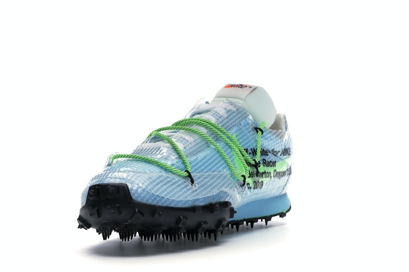Nike Waffle Racer Off-White Vivid Sky (Women's)