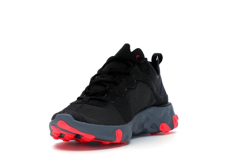Nike React Element 55 Black Solar Red