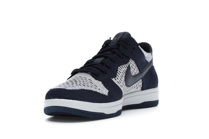 Nike Dunk Low Flyknit College Navy Pure Platinum