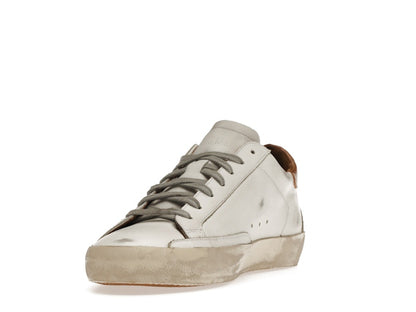 Golden Goose Super-Star White Vacchetta Tan Grey Suede Patch