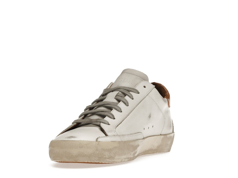 Golden Goose Super-Star White Vacchetta Tan Grey Suede Patch