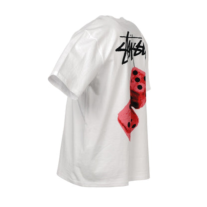 Stussy Fuzzy Dice Tee White