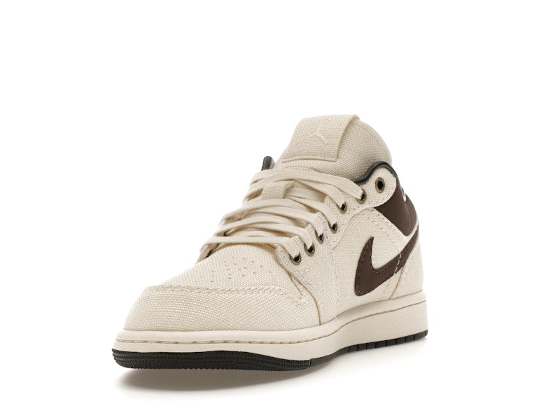 Jordan 1 Low Premium Pale Ivory Off Noir Baroque Brown