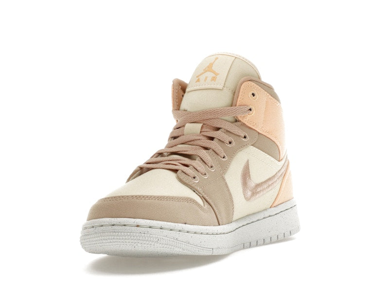 Jordan 1 Mid SE Canvas Khaki (Women's)
