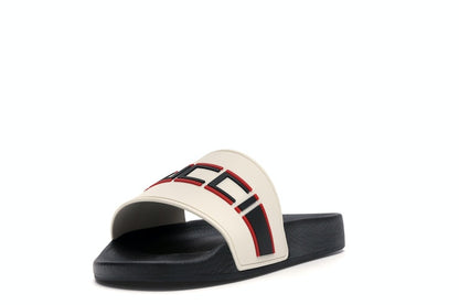 Gucci Stripe Slide White