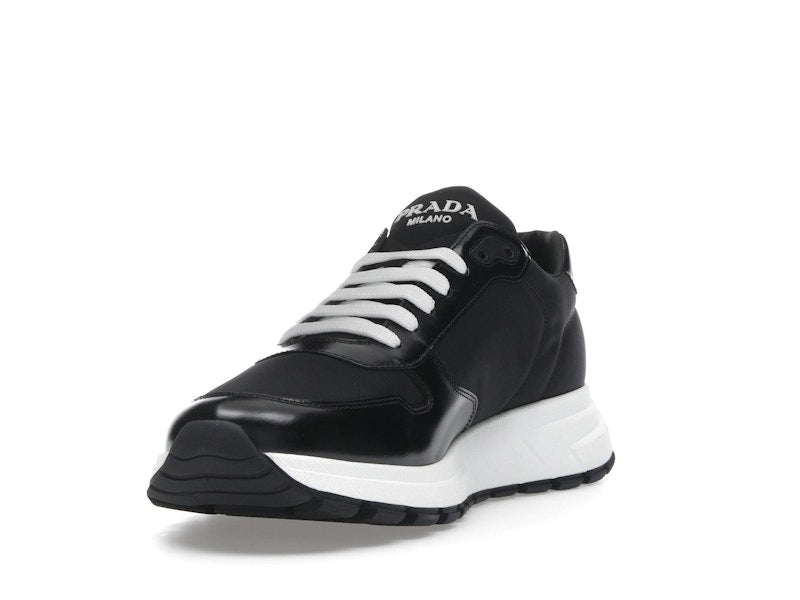 Prada PRAX 01 Sneakers Re-Nylon Brushed Leather Black White